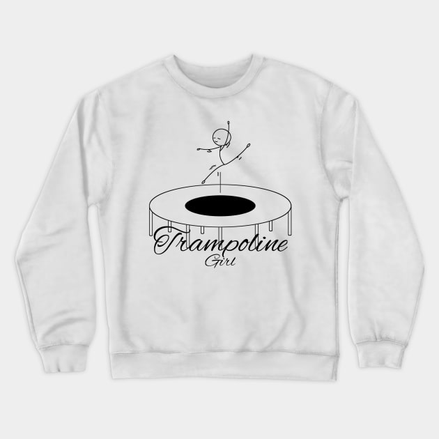 Trampoline girl Crewneck Sweatshirt by afmr.2007@gmail.com
